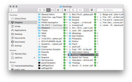 Dropbox and Organisation